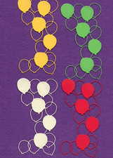 BALLOONS  11 die cuts scrapbook cards