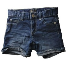 Justice Jean Shorts Girls Size 12 Denim Rolled Distressed Cuffs