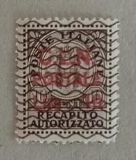 EMISSIONI LOCALI C.L.N POSTALE LIRE 10 SU RECAPITO MOLTO RARO VEDI...