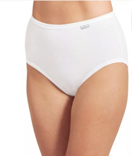 2 Pack Jockey Sz 9 White Elance Cotton Brief Panty NWOT