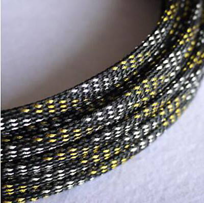 Ø8mm Expandable Braided Dense PET Sleeve Cable Hose Audio Diy - Various Color