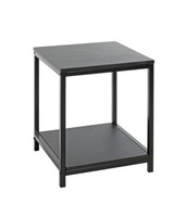 Haku Beistelltisch Schwarz Couchtish Wohnzimmertisch Abstelltisch Metalltisch