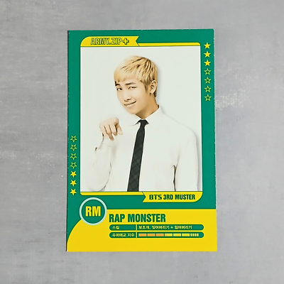 BTS 3rd muster army.zip+ DVD トレカ RM BTS 3rd Muster Seoul ARMY Zip+ Official Player Card Set - RM