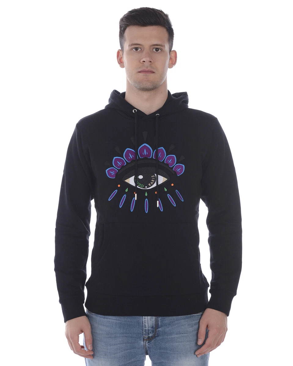 Black kenzo eye sweatshirt discount