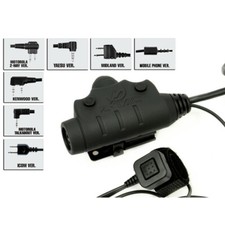 PTT Military Version Tactical Push To Talk U94 Interphone Headset Button
