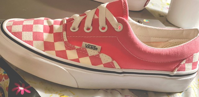 red checkerboard vans size 7