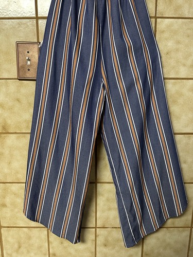 Saltwater Luxe Women’s Boho Retro Off Shoulder One Piece Striped Romper, Sz XS - Picture 9 of 12