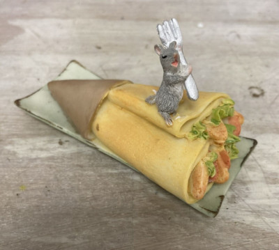 Miniatur Maus Flippi auf Dürüm*Seyko