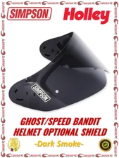 Simpson Motorcycle Helmet Replacement Shield Dark Smoke For Ghost & Speed Bandit
