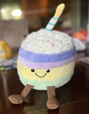 Jellycat Amuseable Rainbow Birthday Cake Soft Plush Doll Gift Kids Toy Large