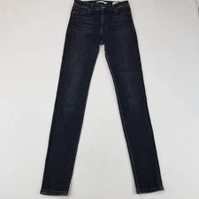 Levis 721 High Rise Skinny Jeans Womens 26 Blue Italian Selvedge Stretch Denim