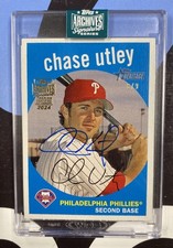 2024 Topps Archives Signature Series Auto Chase Utley #'d /9 2008 Heritage