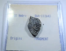 Atocha Shipwreck 1600s Spanish Bolivia 2 Reales Fragment Antique Pirate Cob Coin