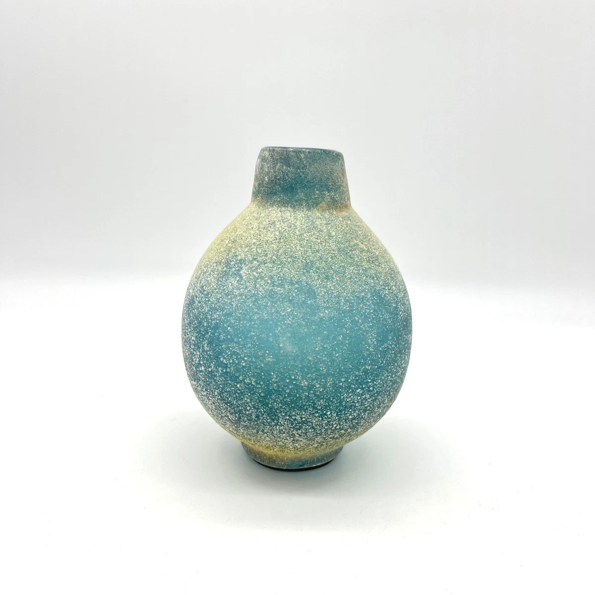 蓝色圆形花瓶| eBay