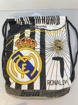 New Large Good Quality Futbol/Soccer Real Madrid Drawstring Bag Knapsack 