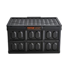 VEVOR Collapsible Storage Bins with Lids, 45L 3 Packs, Folding Plastic Stackable