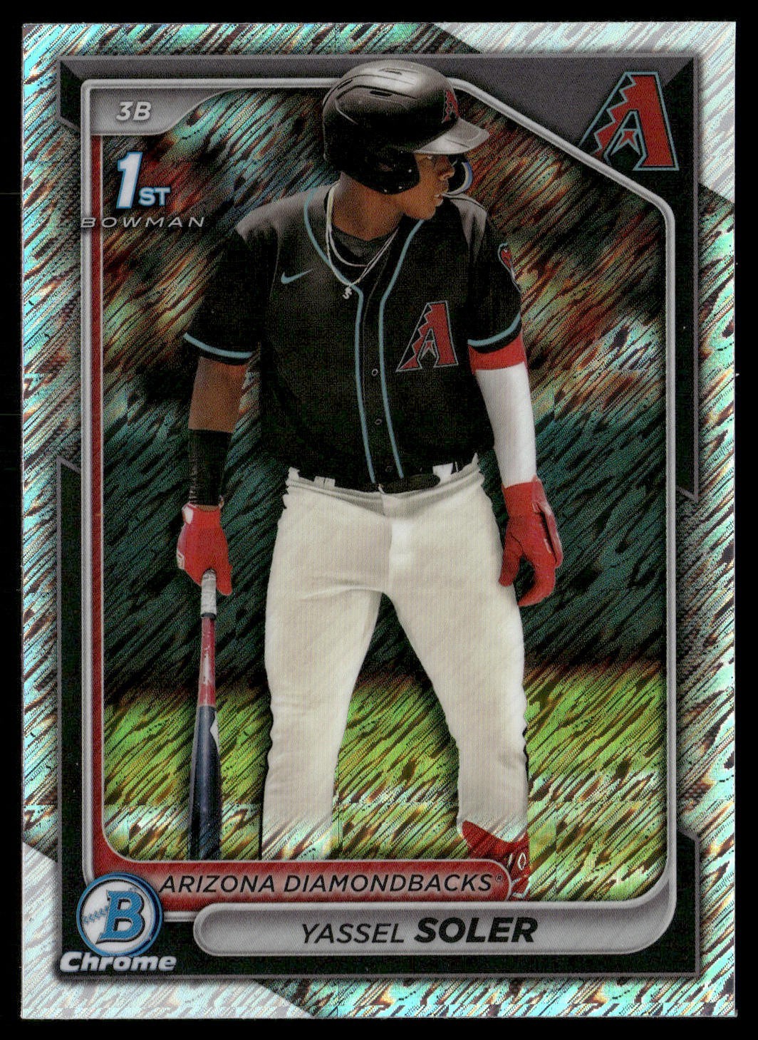 2024 Bowman Chrome Yassel Soler Shimmer Refractor #BCP-174 Diamondbacks