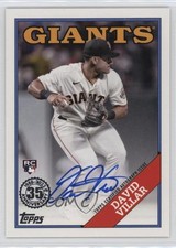 2023 Topps Series 1 1988 Topps Baseball Auto David Villar #88BA-DV Auto 02wb