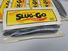 Vintage Herb Reed's Lunker City 6" SLUG-GO...Smoke Pepper Shad...NOS!!!