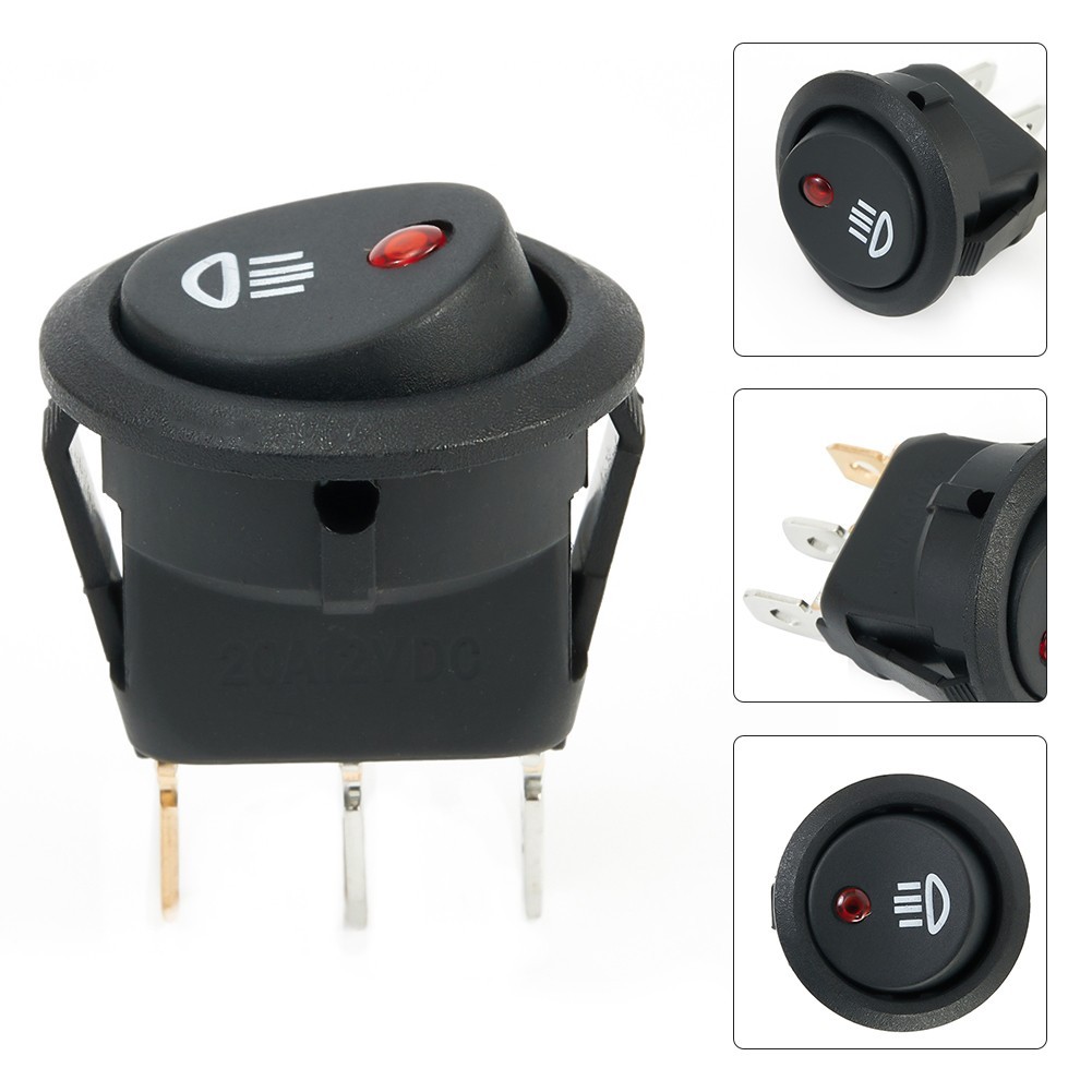 Interruttore a bilanciere 12V con LED per veicoli foto 5