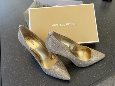   Michael Kors Dorothy Flex Pumps   Glitter Silver/Sand   Gr. 37 (US 7M)   NEU  