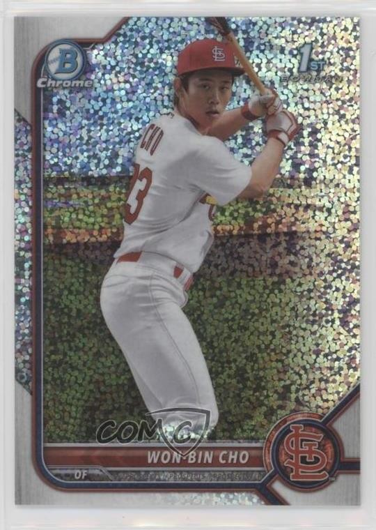 2022 Bowman Chrome Prospects Speckle Refractor 100/299 Won-Bin Cho #BCP-154 1e90