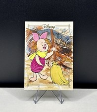 Marketplace image: 2025 Topps Chrome Disney Piglet 1/1 ‼️ Hand Drawn Sketch *Winnie The Pooh*
