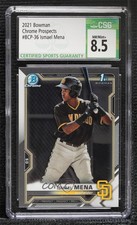 2021 Bowman Chrome Prospects Ismael Mena #BCP-36 CSG 8.5 1u6