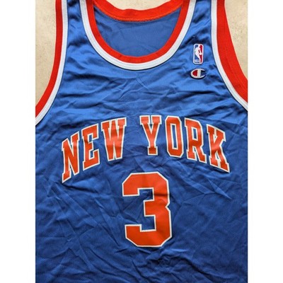 John STARKS #3 NY Knicks 90s CHAMPION jersey 48 Xl blue NBA