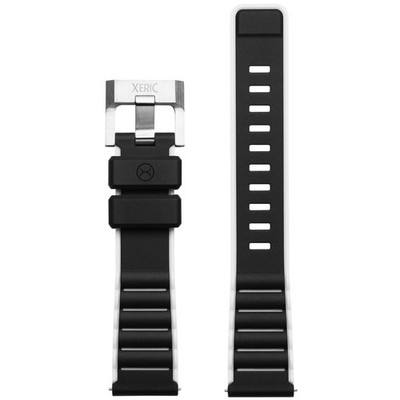 Xeric 20mm Black White Silicone Strap - Brand New