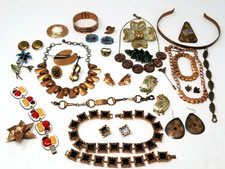 Vintage & Mod Copper Jewelry LOT Southwestern Renoir Kay Denning Solid Copper