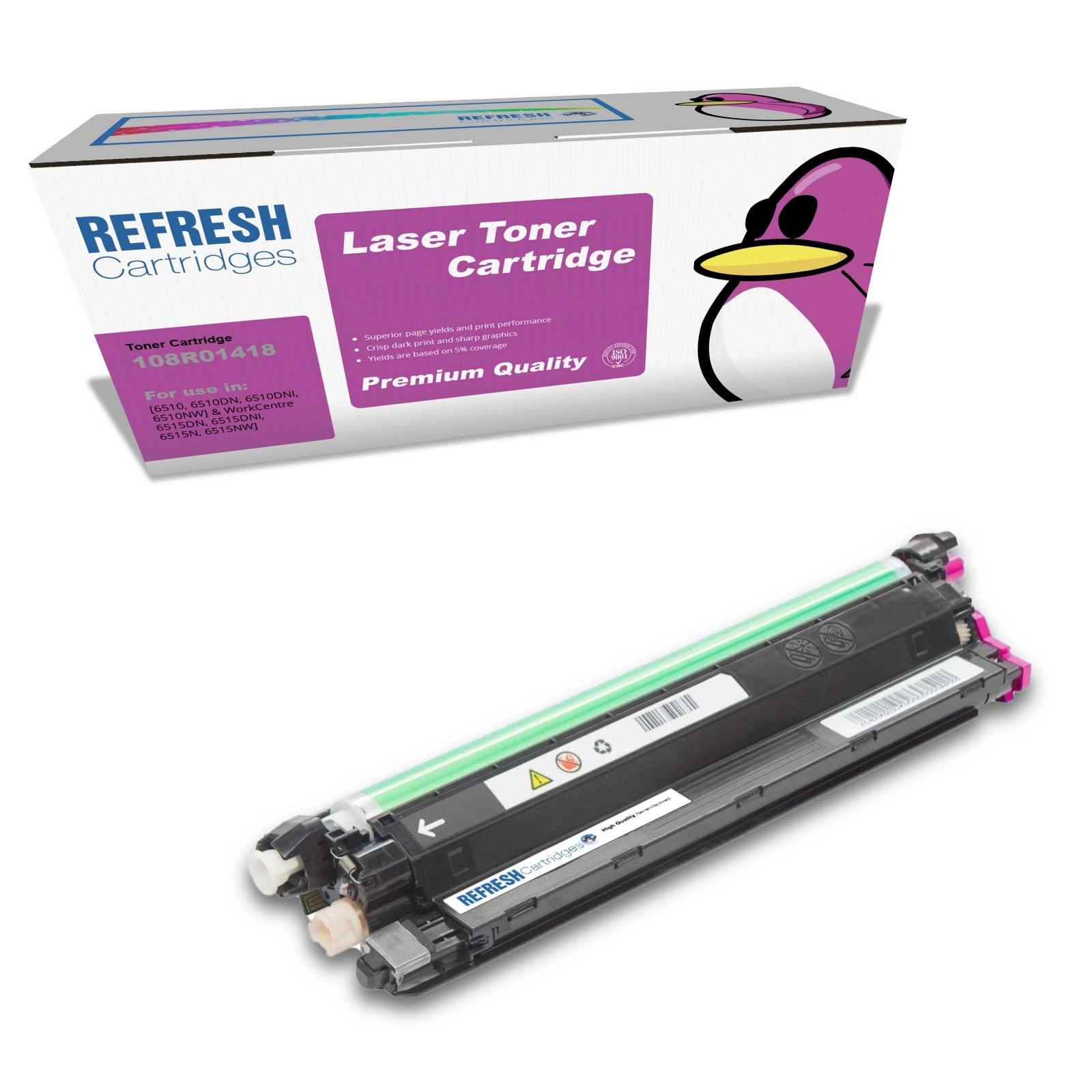 Refresh Cartridges Magenta Drum 108R01418 Compatible With Xerox Printers