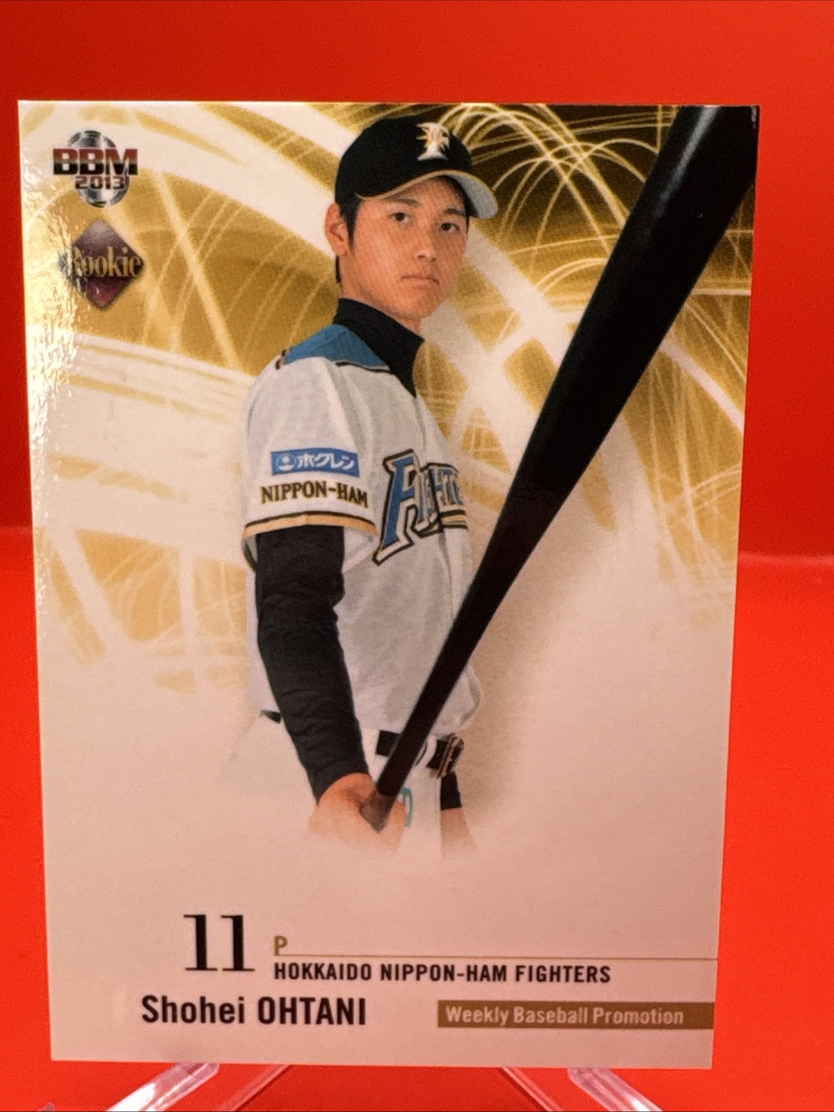 2013 BBM Rookie Edition Shohei Ohtani Weekly Baseball Promotion Prospect #WB2