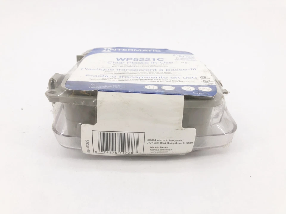 New Intermatic WP5221C Weatherproof Electrical Box 2-Gang Clear 2-1/4" Deep - Image 3 of 4