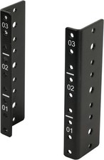 3U Vertical Rack Rail Pair Kit DIY Rack Rails Kit 12-24 Screws Included to Mo...