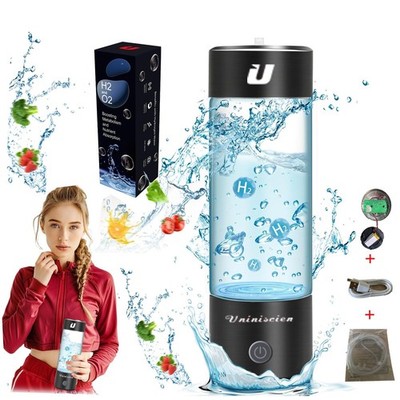 Hydrogen Water Bottle 460ML, Hydrogen Water Generator with SPE PEM Technology...