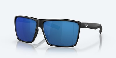 Costa Del Mar Rincon Matte Black/Blue Mirror 580P Polarized 63 mm Sunglasses