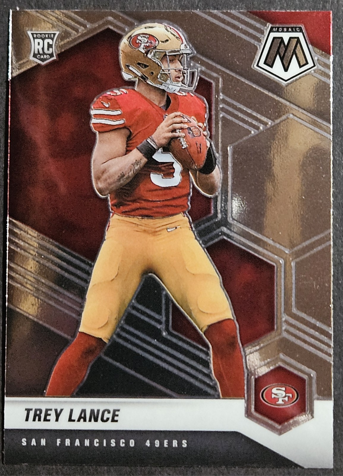 2021 Panini Mosaic #303 Trey Lance Rookie RC San Francisco 49ers
