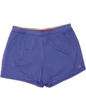 CHAMPION Womens Sport Shorts UK 14 Large  Purple Polyester AV01
