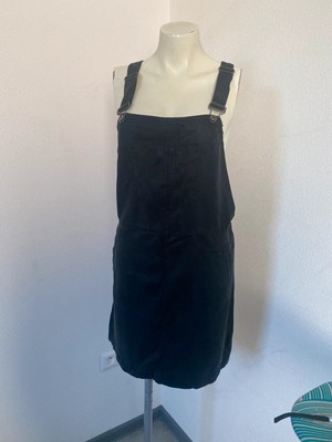 Esprit dungarees black dress mini size XS bf25