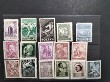 Timbres POLOGNE - POLSKA  neuf avec et sans traces  charnières  1 ou 2 oblitéré