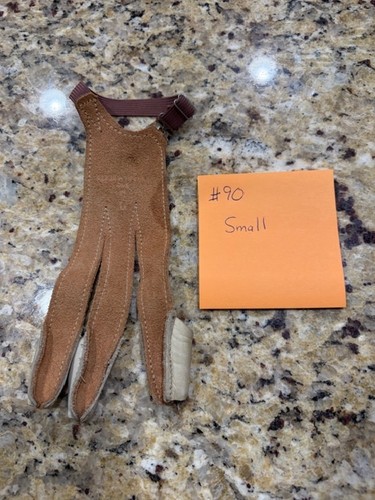 Archery Shooting Glove American Made Leather Vintage #90 small
