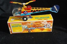 Friction Tin Toy Helicopter In Box