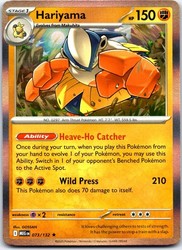 Hariyama 073/132 Mega Evolution Holo Rare