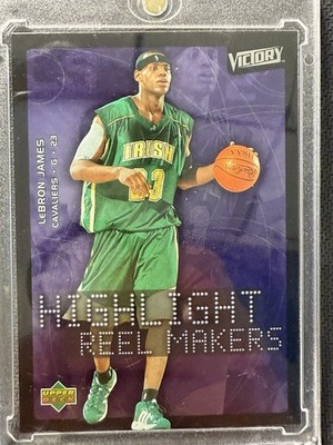 2003-04 Upper Deck Victory LeBron James RC Highlight Reel Makers Insert!! #222!!