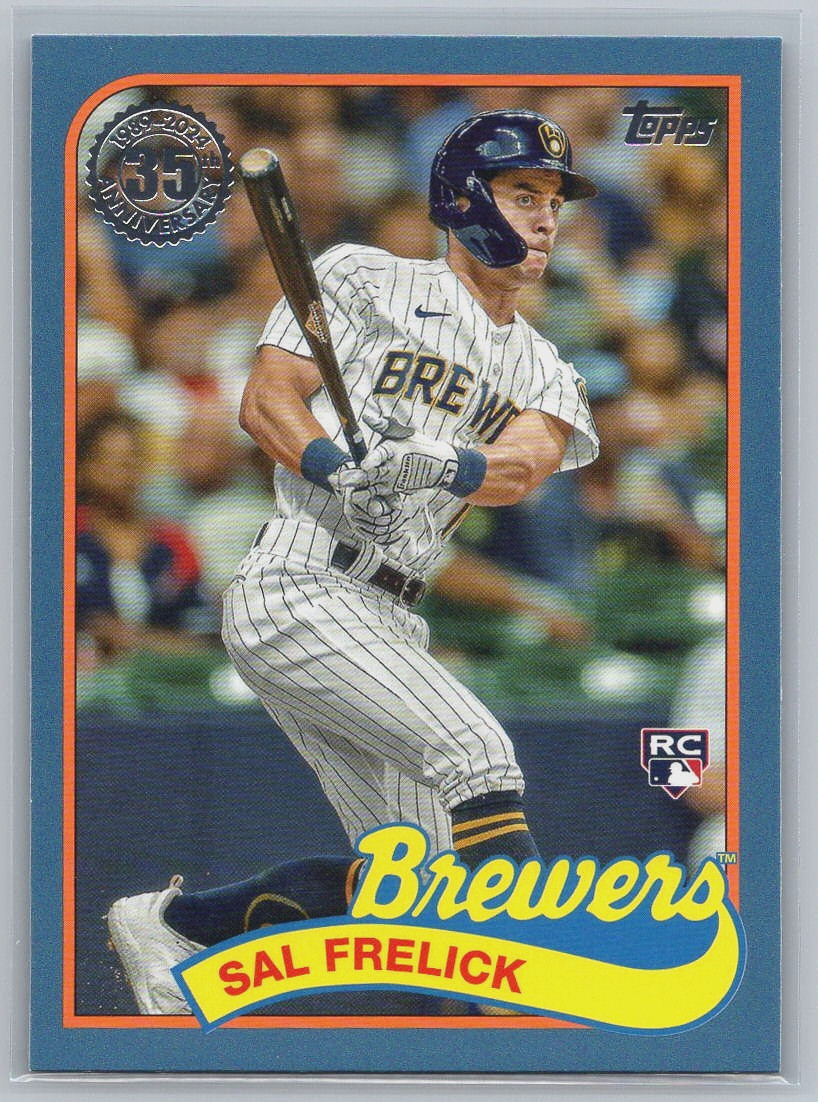 Sal Frelick 2024 Topps Series 1 RC #89B-9 1989 35th Anniversary Blue Parallel