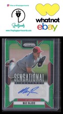 2025 Panini Prizm #SS-MR Max Rajcic Sensational Signatures Green Prizm 🔥
