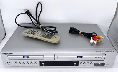 Go Video DV1140 VCR DVD Combo Player Recorder w Remote A/V Cables VTG TESTED