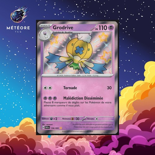 Carte Pokémon Grodrive  156/091  Déstinées de Paldea Français