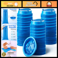 100 Pack Disposable Vomit Bags - 1000ml Leak-Proof Emesis Bags for Travel, Kids,